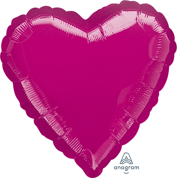 Metallic Fuchsia Heart 11566