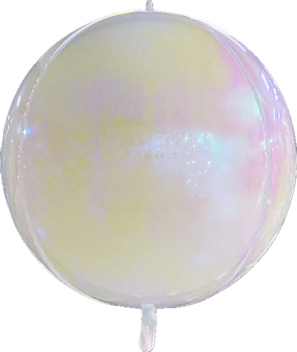 Pearl White Iridescent Sphere 100112