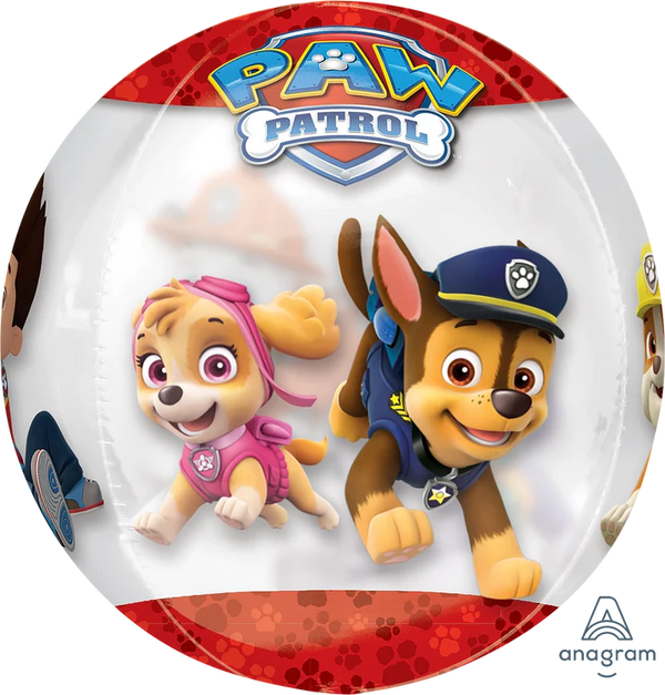 Paw Patrol Chase and Marshall Orbz 3459301 Anagram See Thru Orbz Balloon Nickelodeon Licensed Characters