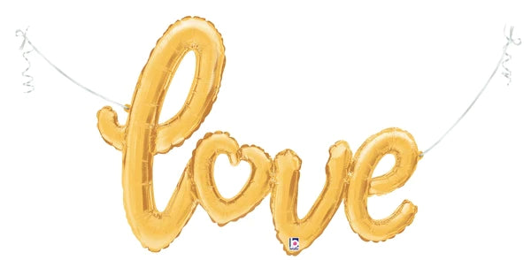 Love Gold Script Phrase 35719