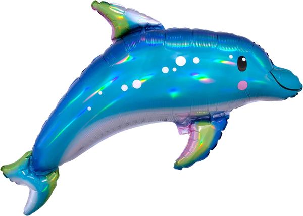 Iridescent Blue Dolphin 3937601 - 29 in x 27 in