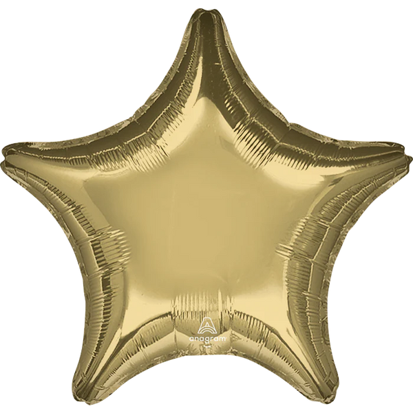 White Gold Star 4319801 - 19 in Anagram Star Shape Foil Balloon