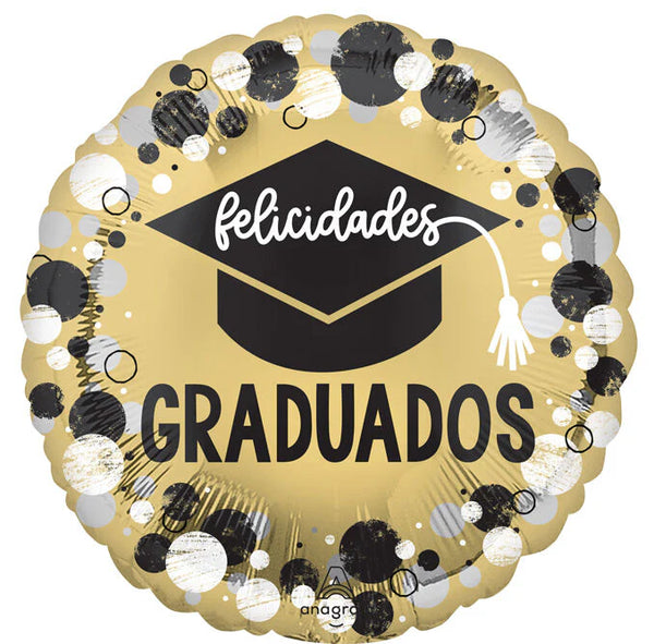Felicidades Graduados Circle and Dots 4551301
