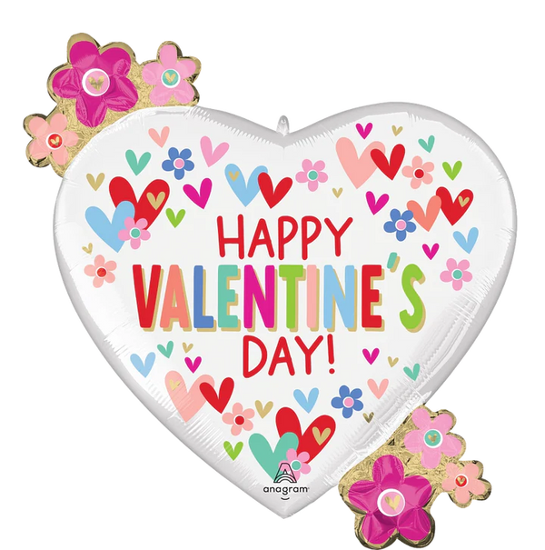 Happy Valentine's Heart & Daisies 4637601