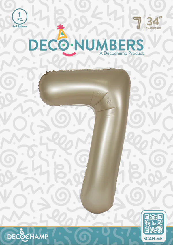7 DecoNumber Champagne 32121 - 34 in