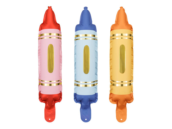 Foil Balloons Crayon Set (3) FBZ3