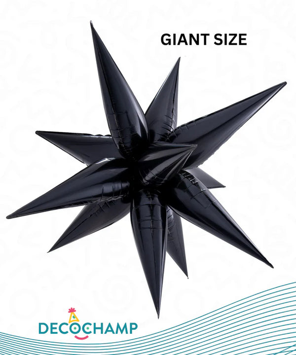 DecoStar Black Giant Starburst 322421 - 60 in