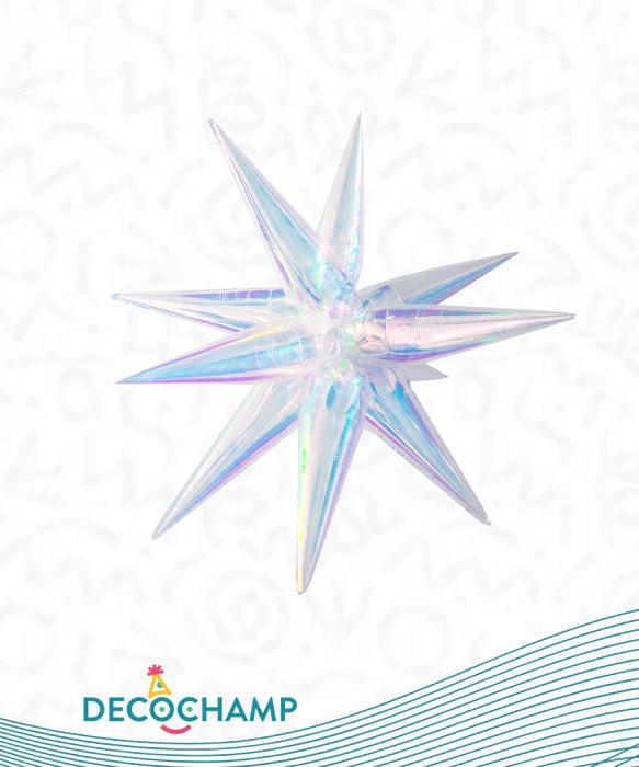 DECO STARBURST IRIDESCENT BALLOON 40IN DECOCHAMP
