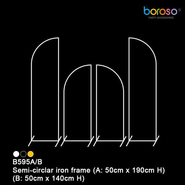 B595A Semi-Circular Iron Frame