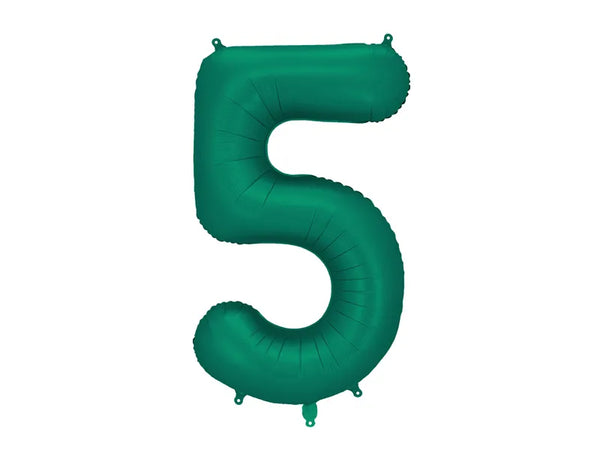 Foil Balloon Number 5 Bottle Green - FB1S-5-012B