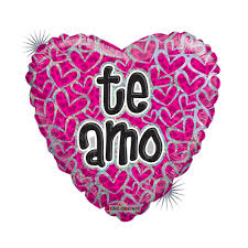 Holographic Te Amo Heart 37077 9in