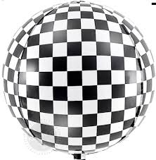 Racing Car Checkered Flag Sphere 65013