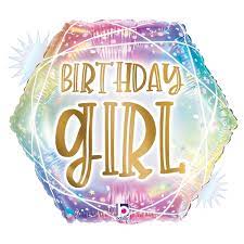 Opal Pastel Geo Birthday Girl 26203P
