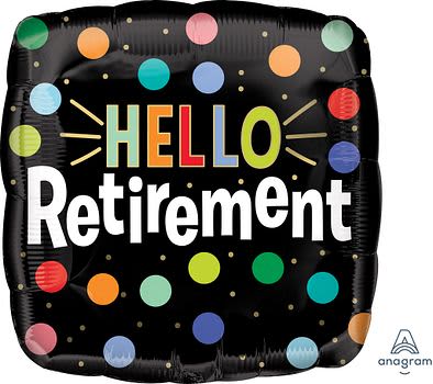 Hello Retirement 4119101 - 17 In Foil Balloon