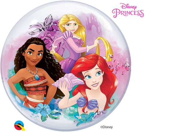Disney Princess Bubble 23283 - 22 in Qualatex Bubble Balloon Disney Princess Characters