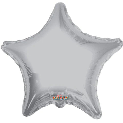 Mini Silver Star 17349-09 in Kaleidoscope Mini Shape Star Foil Balloon