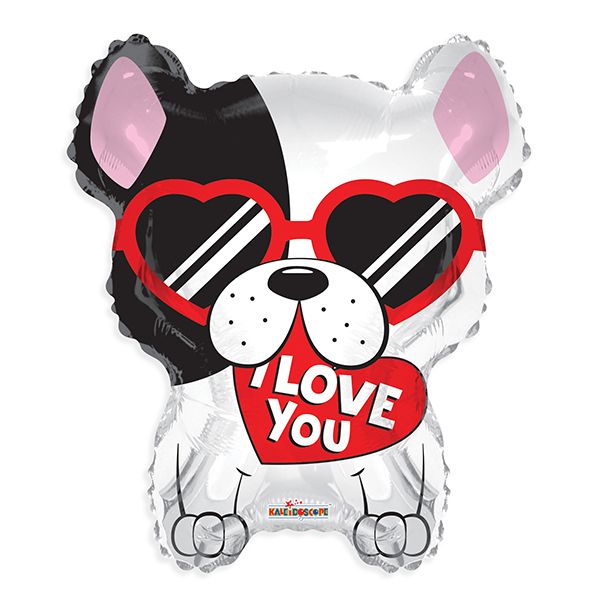 I Love You Dog with Glasses 15985 - 18