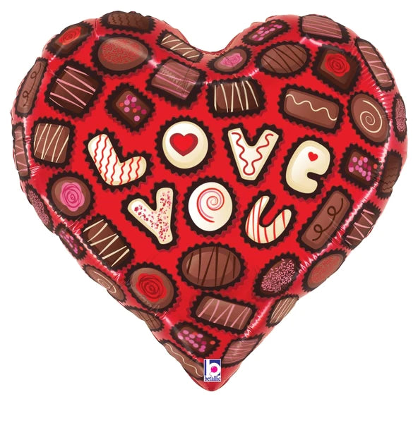 Love You  Chocolate Heart 25242