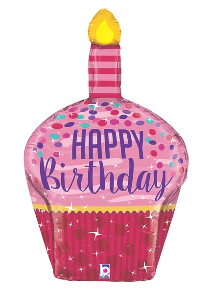Dimensionals Birthday Sparkles Cupcake  35257
