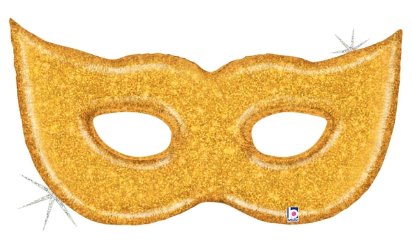Gold Glitter Mask 35916 - funnyballoonspr
