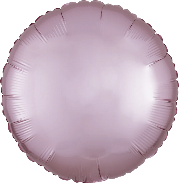 Satin Luxe Pastel Pink Round 39907