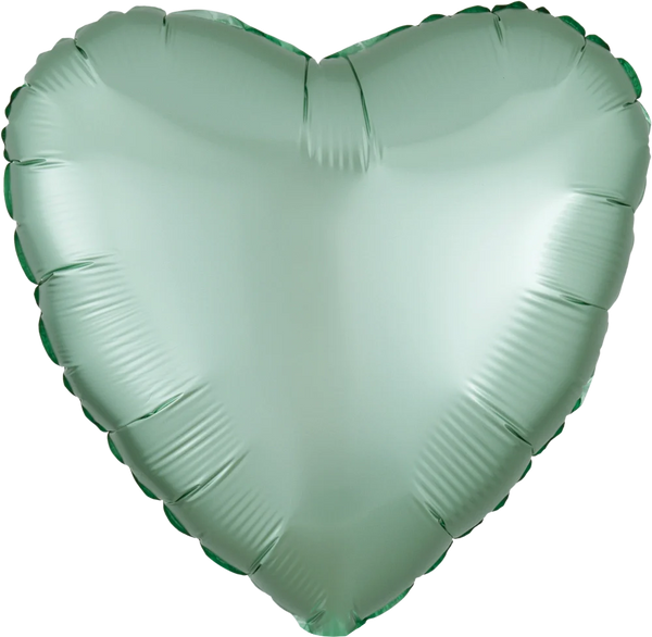 Satin Luxe Mint Green Heart 39914