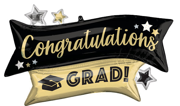 Congratulations Grad Gold & Black 4421601