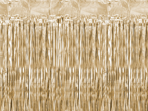 Party curtain, gold, 35.4x98.4in