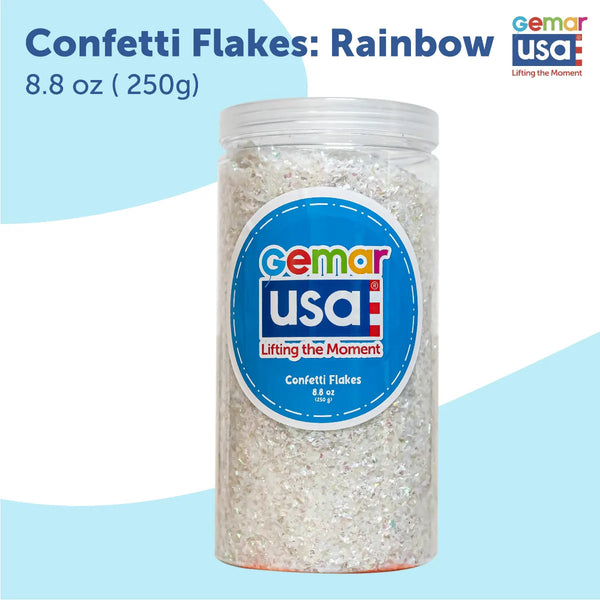 Confetti Jar Rainbow Foil Irregular 71004