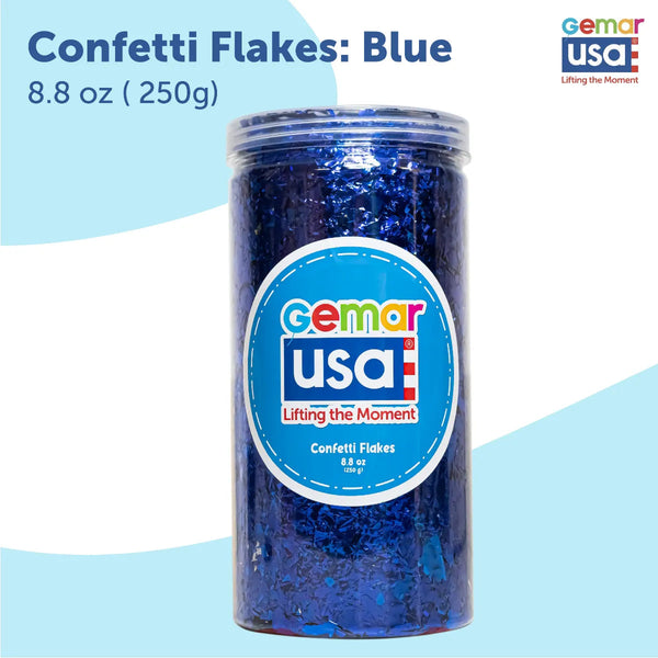 Confetti Jar Blue Foil Irregular 71005