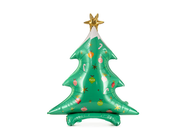 Standing foil balloon Christmas tree, 30.7x37.0in, mix FB114