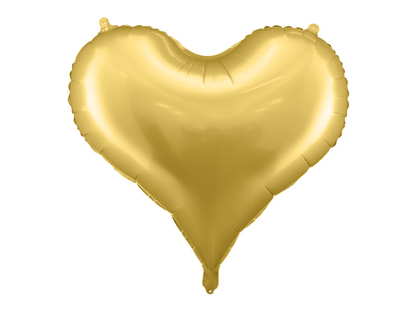 Foil balloon Heart, 29.9x25.4in, gold