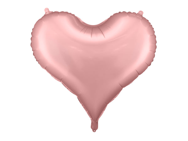 Foil balloon Heart, 29.9x25.4in, light pink
