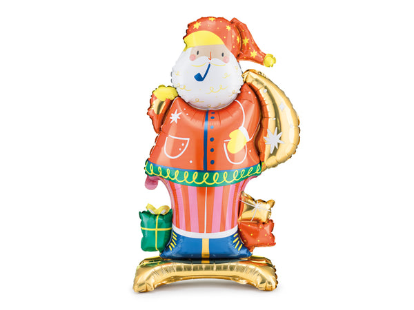 Standing foil balloon Santa, 24.8x41.7in, mix FB160