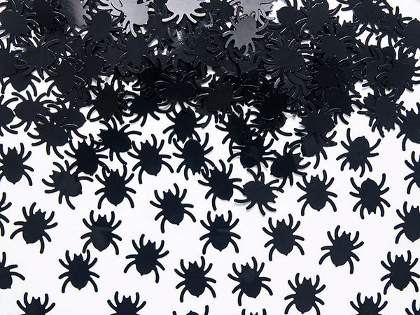 Confetti Spiders, black, 0.5x0.5in, 0.03lb