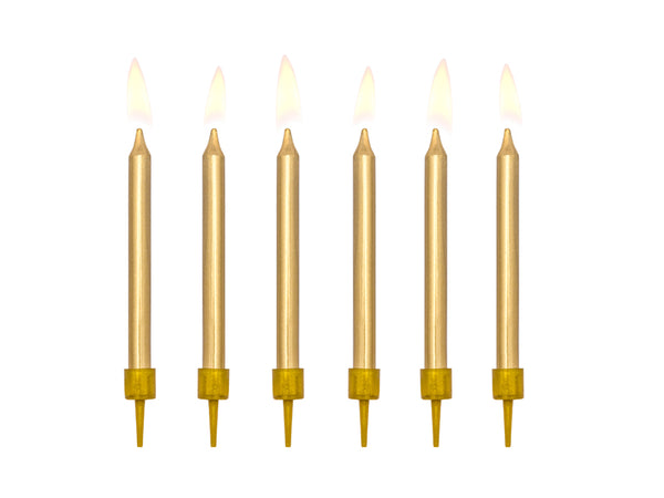 Birthday candles, plain, 2.4in