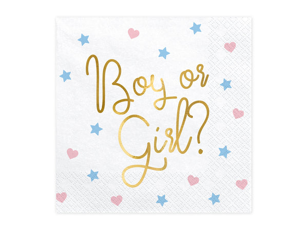 Napkin s - Boy or Girl, 13.0x13.0in