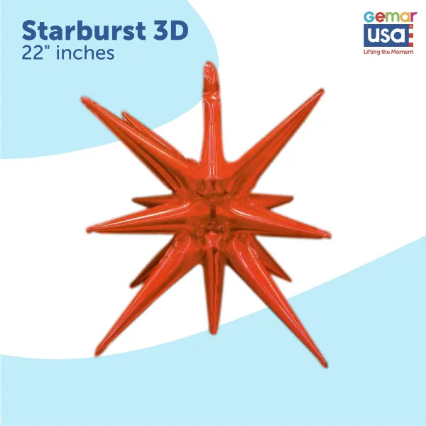 Starburts Balloon  Red 36752 - 22 in