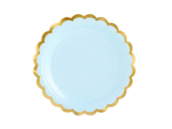 Plates, light blue, 7.1in