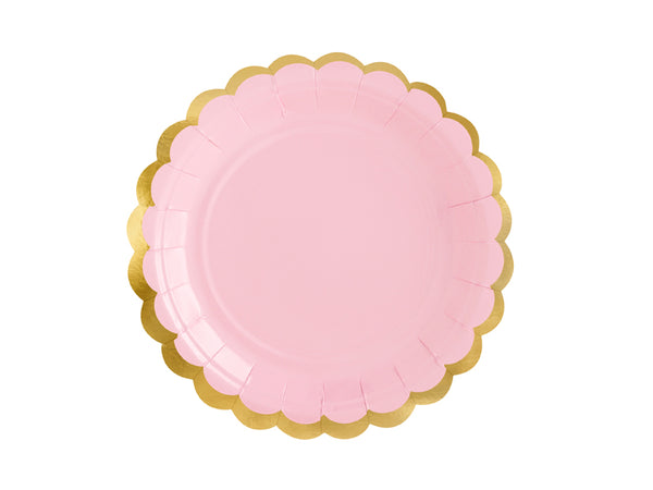 Plates, light pink, 7.1in