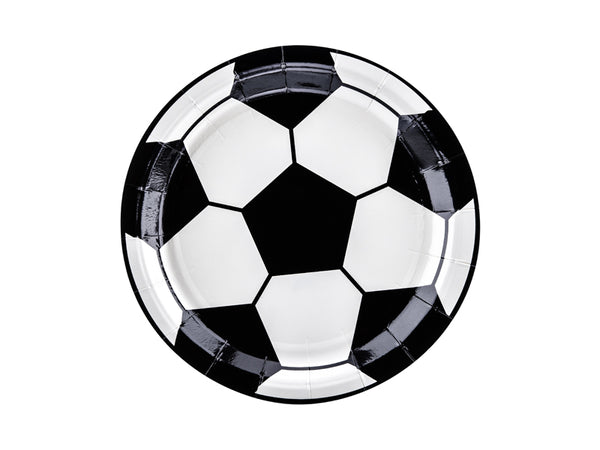 Plates Football, mix, 7.1in