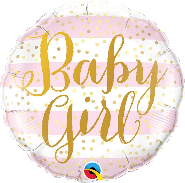 Baby Girl Pink Stripes & Script 88004