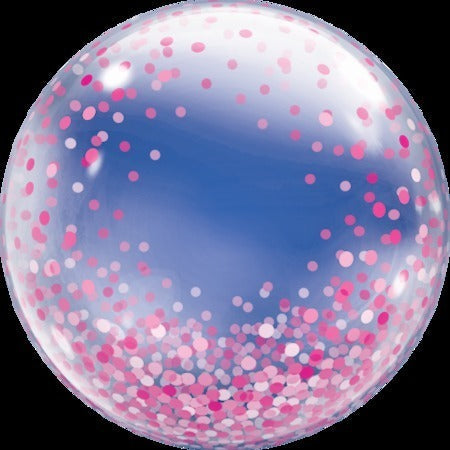 Pink Dots on Clear Bubble 922434