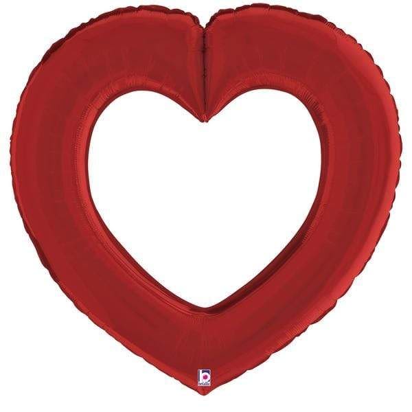 Linking Heart Satin Red 25084
