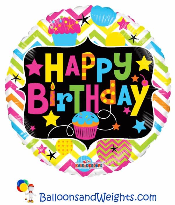 Happy Birthday Cupcake Neon 19595-18