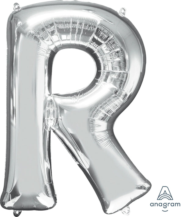 Silver R Giant Letter 3298101 - 34 in